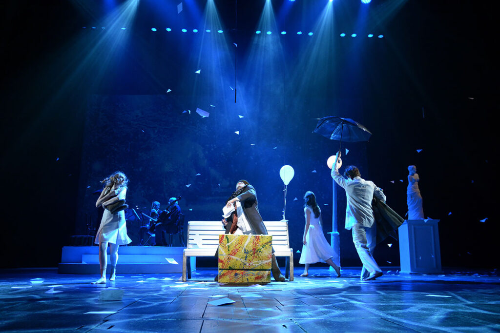 young actors performing on stage